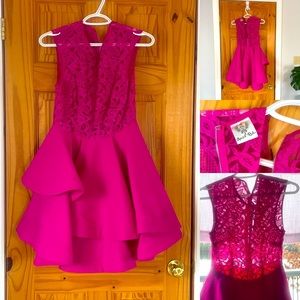 Fuschia pink cocktail dress 💃